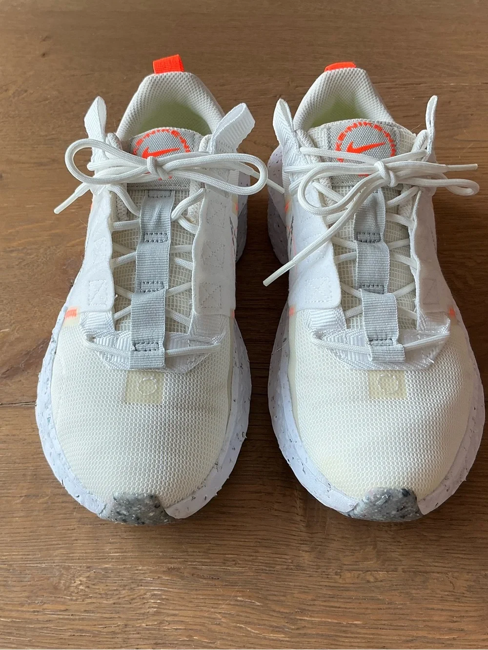 Nike White Mesh Sneaker Crater Impact CW2386-100, womens size 8